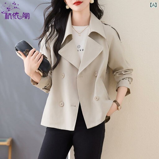レディース ファッション アウター おしゃれ ショート トレンチコートジャケット 春秋 カジュアル 英国 初秋 婦人服 レディース ファッション アウター おしゃれ ショート トレンチコートジャケット 春秋 カジュアル 英国 初秋 婦人服