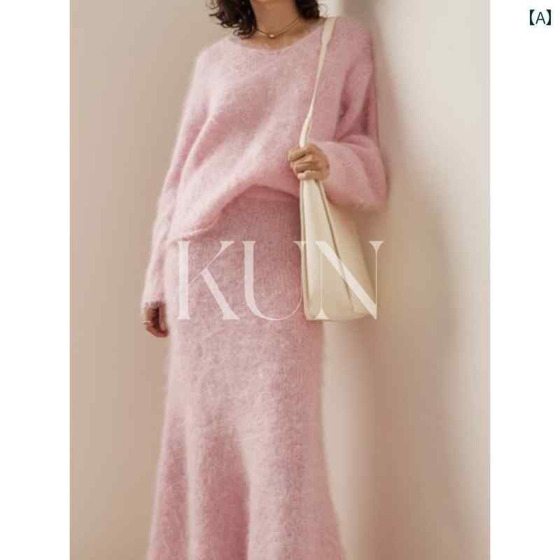 レディース ファッション きれいめ カジュアル デート 女子会 婦人服 愛 詩 韓国 カジュアル ニット スーツ