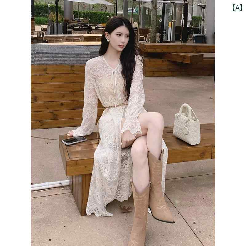 セットアップ レディース カジュアル おしゃれ デート 女子会 ベージュレース トップス パンツ ファッション 夏