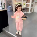 子供服 女の子 セットアップ かわいい おしゃれ 春秋 チャイナ風 トーテム 刺繍 ピンク フードスウェット シャツ スウェットパンツ