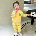 子供服 女の子 セットアップ かわいい おしゃれ 春秋 ピンク 配 ジッパー スタンドカラー ジャケット ズボン スポーツ