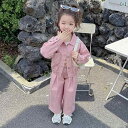 子供服 女の子 セットアップ かわいい おしゃれ 春秋 ピンク ジャケット ワイドレッグ パンツ ズボン