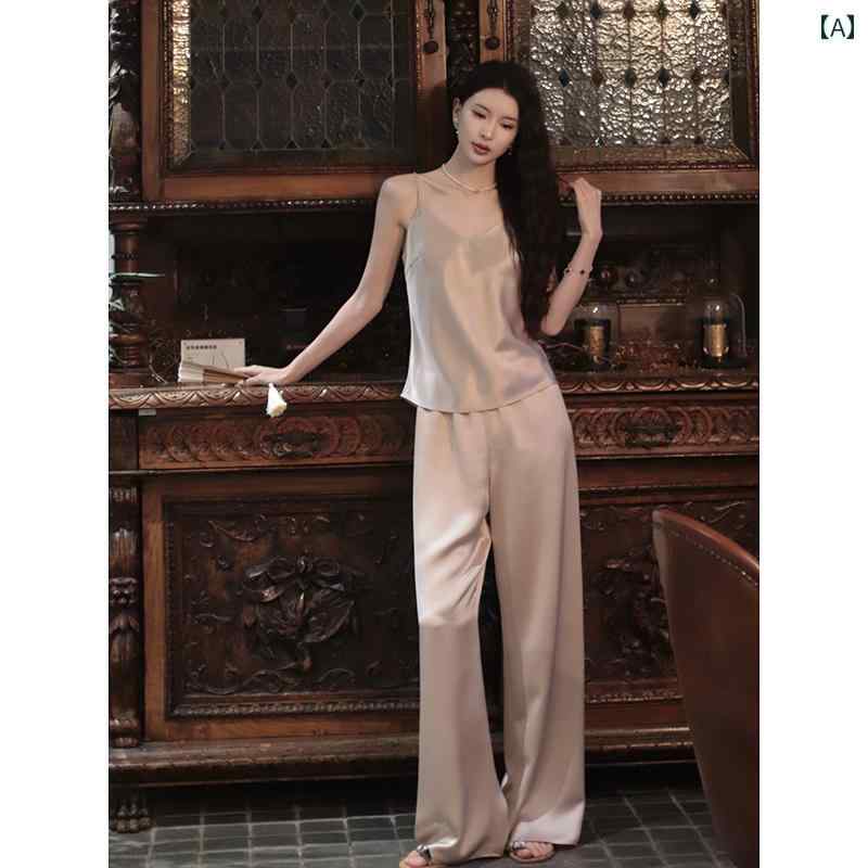 セットアップ レディース カジュアル おしゃれ デート 女子会 ロマニ マナー アセテート サスペンダー ..