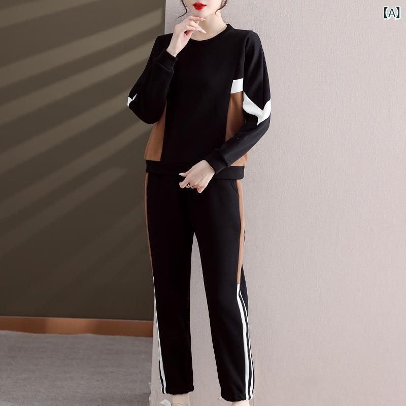 セットアップ レディース カジュアル おしゃれ デート 女子会 秋 カジュアル 長袖 ストレーナー 2点 セ..