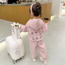 子供服 女の子 セットアップ かわいい おしゃれ 秋 ニット ジッパー スウェットシャツ ジャケット スウェットパンツ ロング パンツ スポーツ