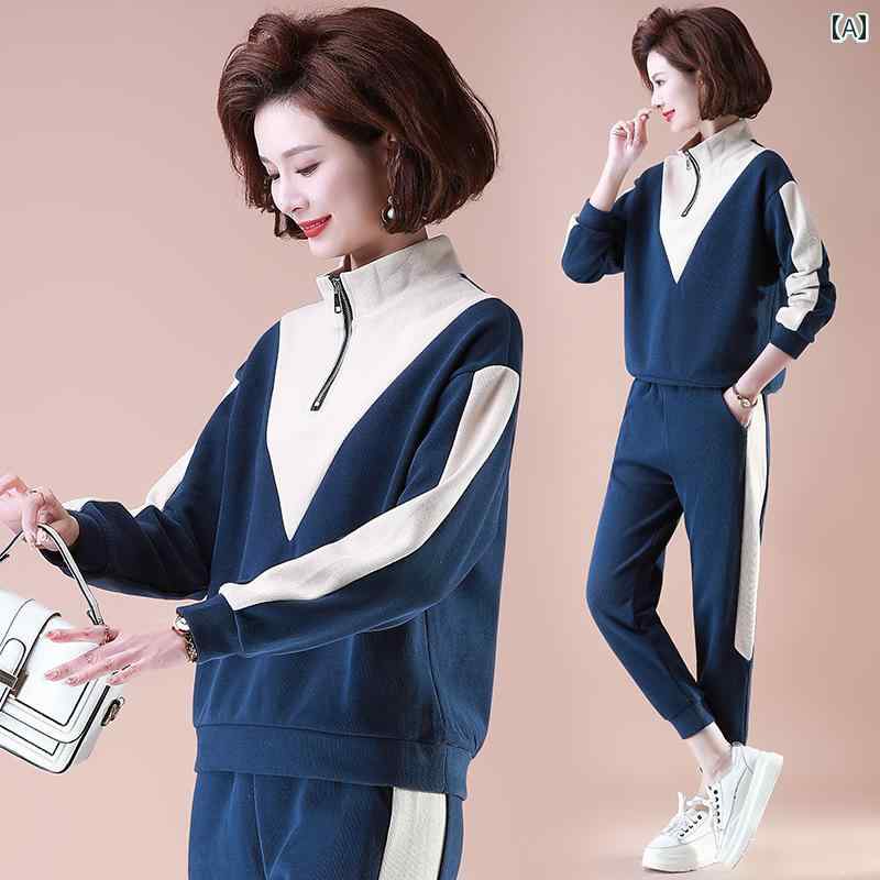 スポーツウェア レディース おしゃれ フィットネス ジム アウトドア 運動 トレーナー 春秋 カジュアル 秋 スーツ