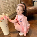 子供服 女の子 セットアップ かわいい おしゃれ 秋 韓国 ピンク ハート型 長袖 ニットカーディガン セーター ジャケット ハーフ スカート ショート スカー...