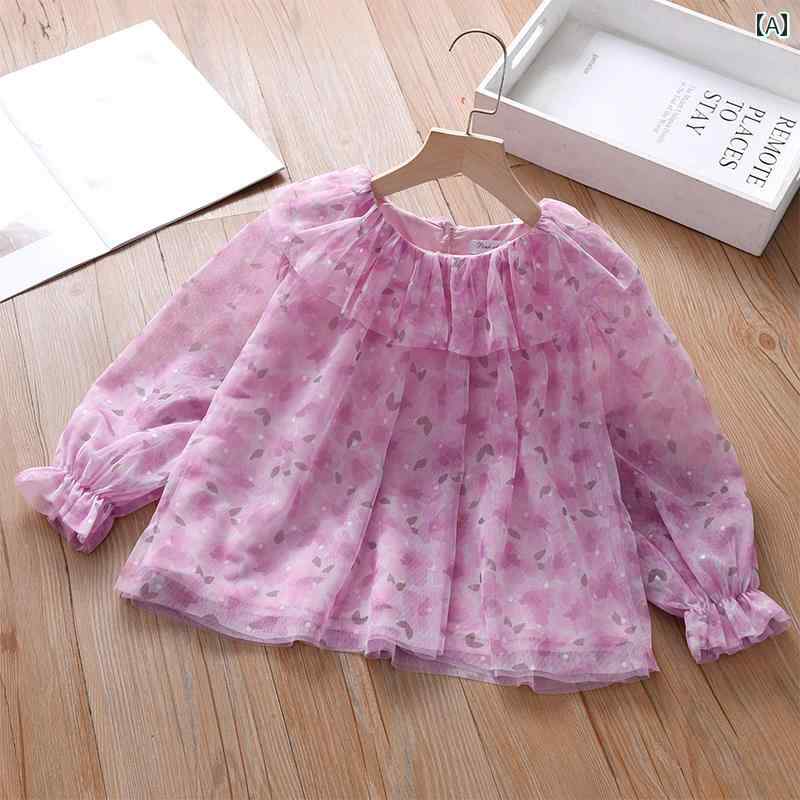 トップス 女の子 かわいい カジュアル キッズ Tシャツ 春 子供 長袖 スプリント ボトム シャツ ベビー ..