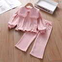 子供服 女の子 セットアップ かわいい おしゃれ 秋 リトル プリンセス トレーナー ベビー 2点 セット