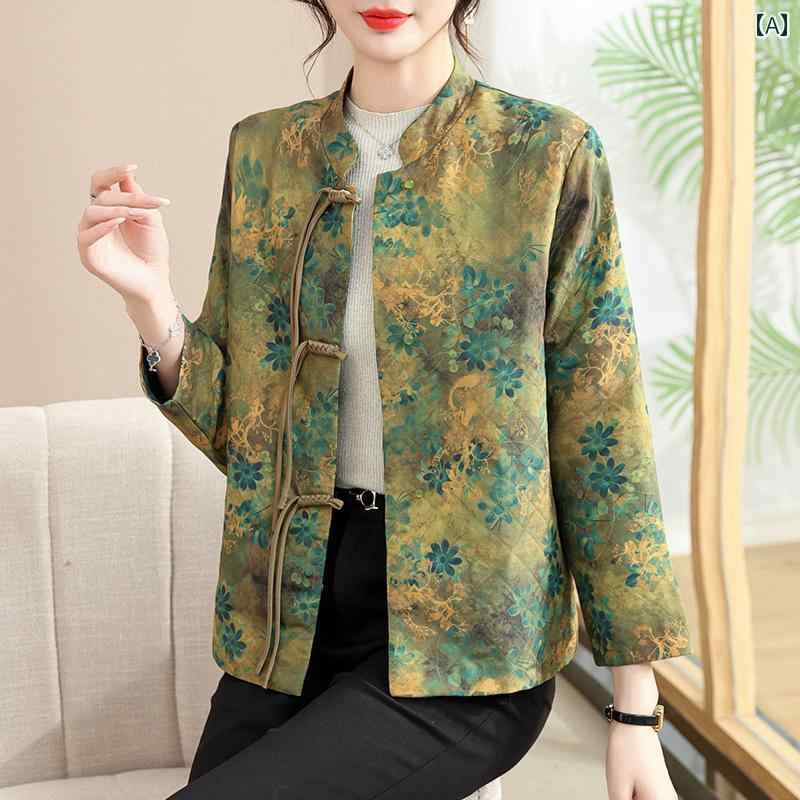 アウター レディース ファッション おしゃれ 秋 コート 新 チャイナ風 春秋 カーディガンが 服 着る