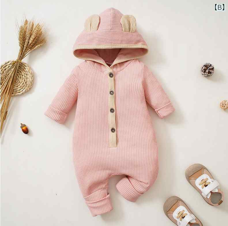 ベビー服 男の子 女の子 かわいい 春秋服 ジャンプスーツ 長袖 ハーネス 新生児 おしゃれ 登山 服 トレンディ