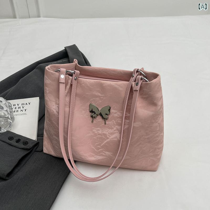 レディース バッグ 普段使い 夏 大容量 通勤 トート フレッシュ ピンク リボンショルダー