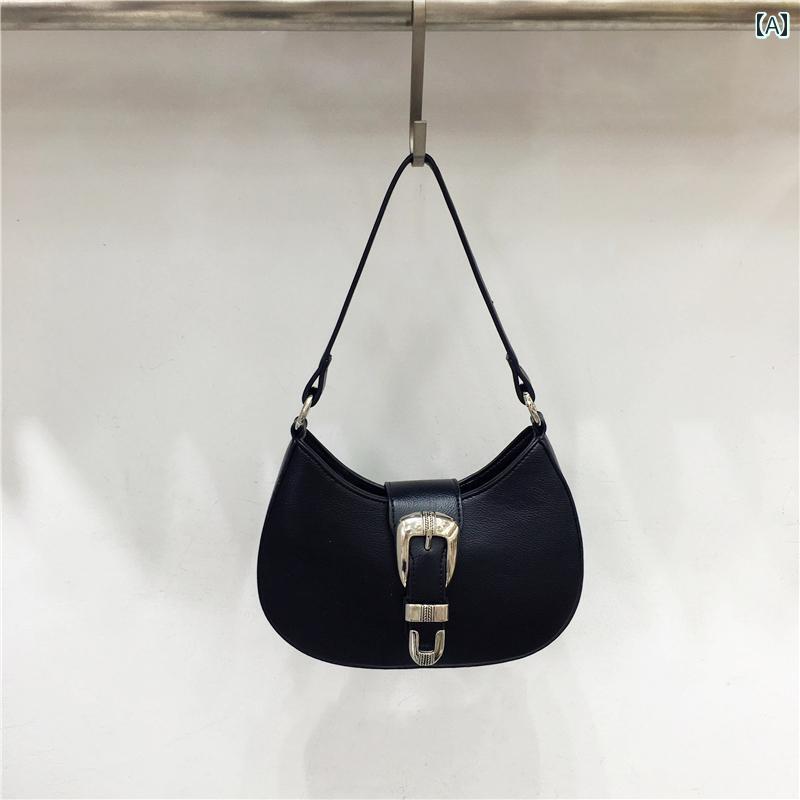 小さめ 春夏 レトロ ポータブル 脇下 ショルダー バゲット クロス ボディ