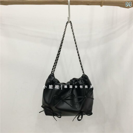 レディース バッグ 普段使い 小さめ ファッション チェーン リボン シルバー ソフト レザー ショルダートート レディース バッグ 普段使い 小さめ ファッション チェーン リボン シルバー ソフト レザー ショルダートート