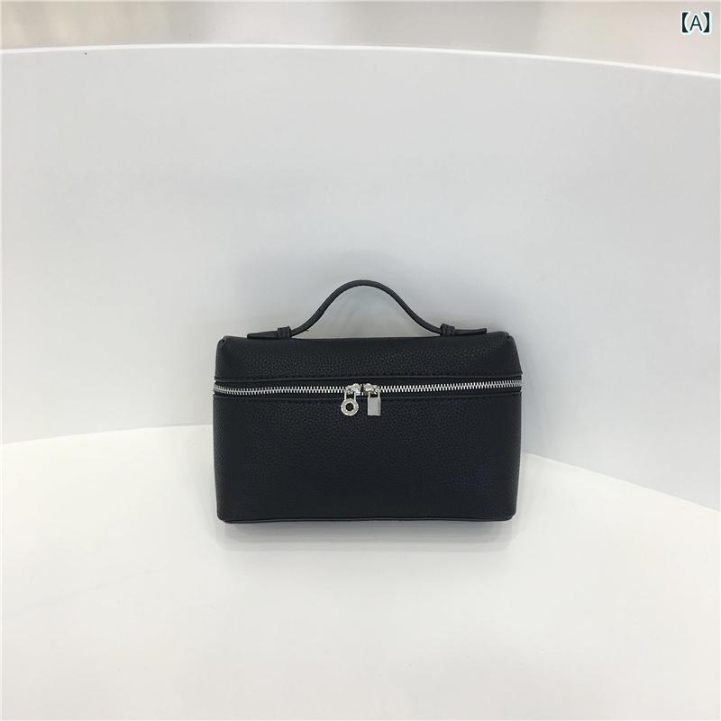 レディース バッグ 普段使い 通勤 小さめ LP ポータブル ランチ ボックス ライチ 柄 質感 シンプル フ..