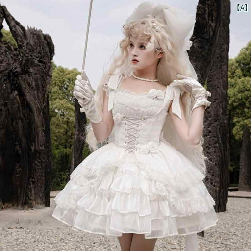ロリータ ファッション コスプレ 衣装 ファッション サペンダー デイリー ドレス ワンピース レース 魅力 夏 かわいい ロリータ ファッション コスプレ 衣装 ファッション サペンダー デイリー ドレス ワンピース レース 魅力 夏 かわいい