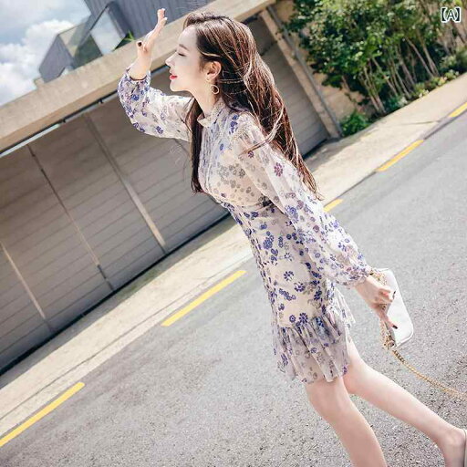 レディース 背 高い フィッシュテール スカート 着た かわいい メンズ フランス 軽量 涼しい 贅沢 社交界 シフォン 花柄 ヒップ ハグ ドレス 秋 レディース 背 高い フィッシュテール スカート 着た かわいい メンズ フランス 軽量 涼しい 贅沢 社交界 シフォン 花柄 ヒップ ハグ ドレス 秋