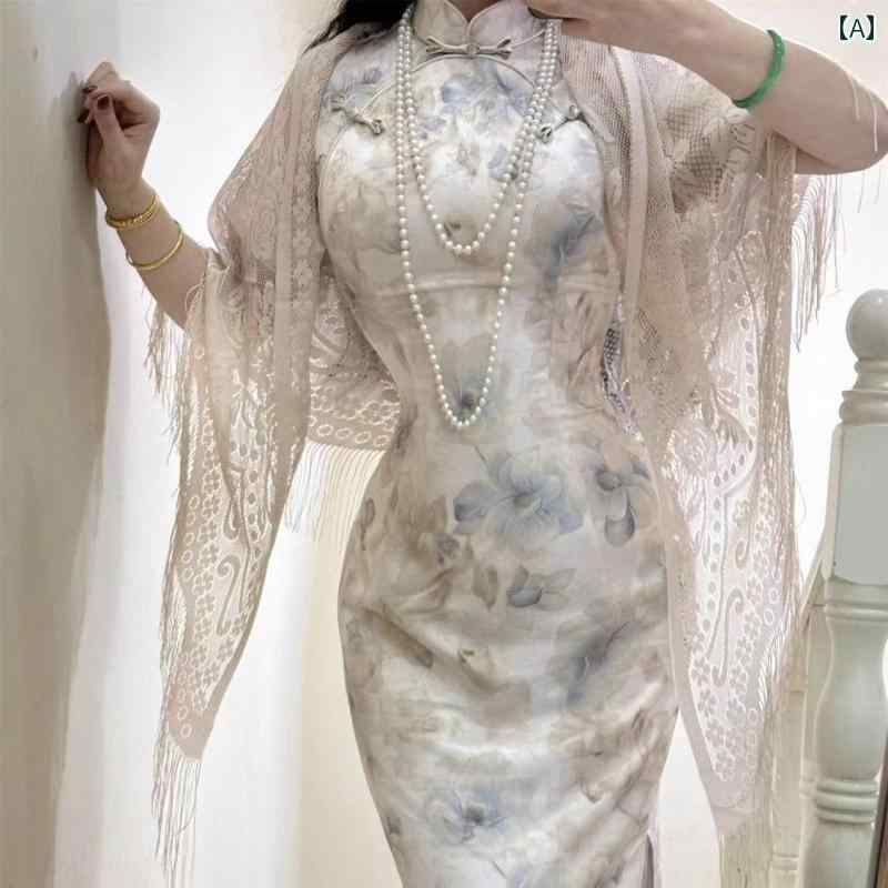 レディース ファッション レトロ ショール 薄手 涼しい レース ショール