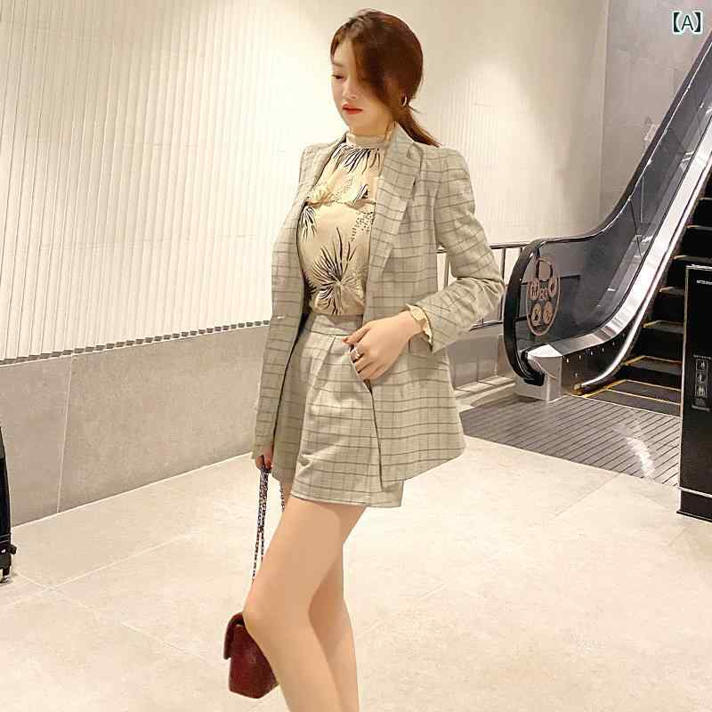 レディース 軽量 涼しい 大人 チェック カジュアル セットアップ 西洋風 セットアップ お姫様 風 ショ..