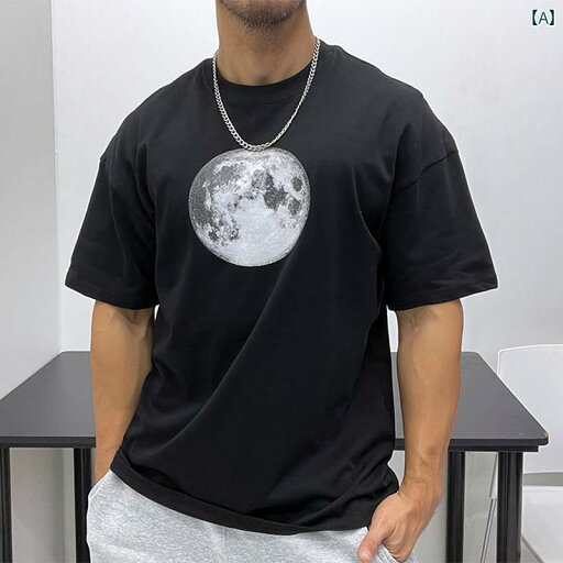 メンズ ワイド ドロップ ショルダー 小さめ ネック ライン 綿 コットン 半袖 Tシャツ メンズ ワイド ドロップ ショルダー 小さめ ネック ライン 綿 コットン 半袖 Tシャツ