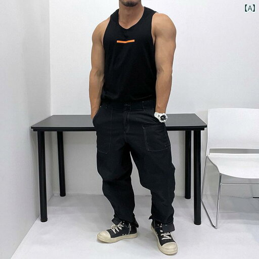 メンズ マイクロ シルエット ゆるくて オシャレ 蛍光 対照 綿 ベスト ノースリーブ Tシャツ フィットネス ビーチ 体型 誇示 筋肉 マッチョ質 最適 メンズ マイクロ シルエット ゆるくて オシャレ 蛍光 対照 綿 ベスト ノースリーブ Tシャツ フィットネス ビーチ 体型 誇示 筋肉 マッチョ質 最適