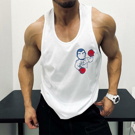 メンズ テクスチャー フォーム プリントコットン スリムフィット タンクトップス ノースリーブ Tシャツ マッスル アンナ ボディ 見せ フィットネス ビーチ 旅行 メンズ テクスチャー フォーム プリントコットン スリムフィット タンクトップス ノースリーブ Tシャツ マッスル アンナ ボディ 見せ フィットネス ビーチ 旅行