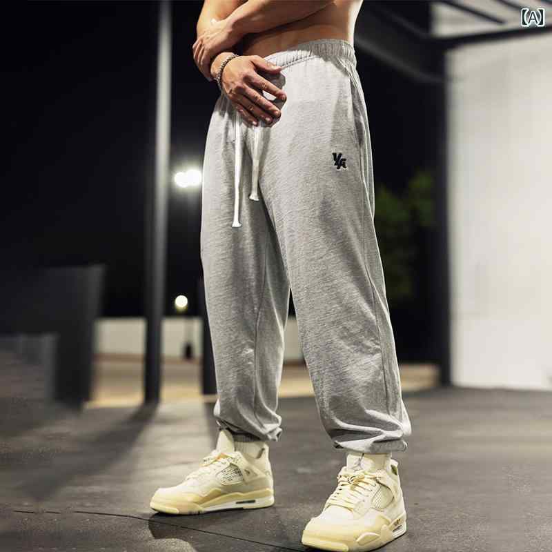 メンズ 筋肉 マッチョ スポーツフィットネス パンツ トレーニング 薄手 涼しい 通気性 快適 バスケットボール スウェットパンツ レギンス カジュアル 秋冬