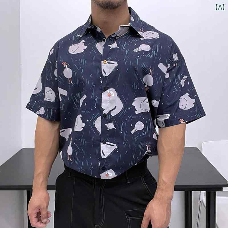 メンズ 肌触り 良 軽量 涼しい 綿 生地 半袖 シャツ シャツ カジュアル クラシック 夏 Tシャツ