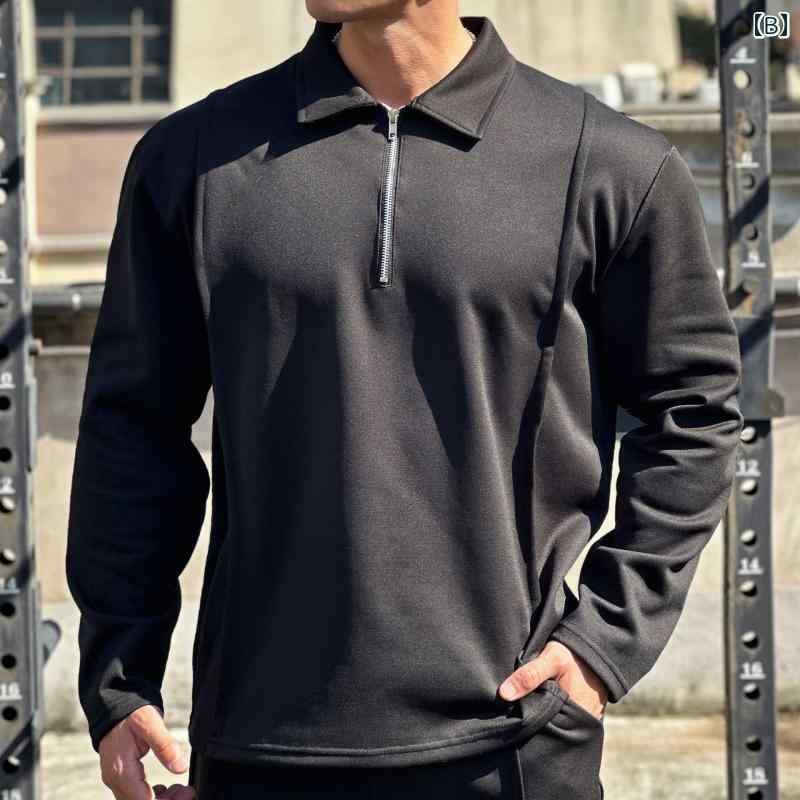 スポーツ スーツ ポロ ハーフ カーディガン 長袖 パンツ フィットネス 筋トレ カジュアル アメカジ レジャー