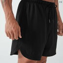 メンズ スポーツ フィットネス パンツ クォーター ショーツ ランニング パンツ 速乾 スクワット 通気性 快適 ゆったり カジュアル 大きいサイズ 七分 パンツ 夏