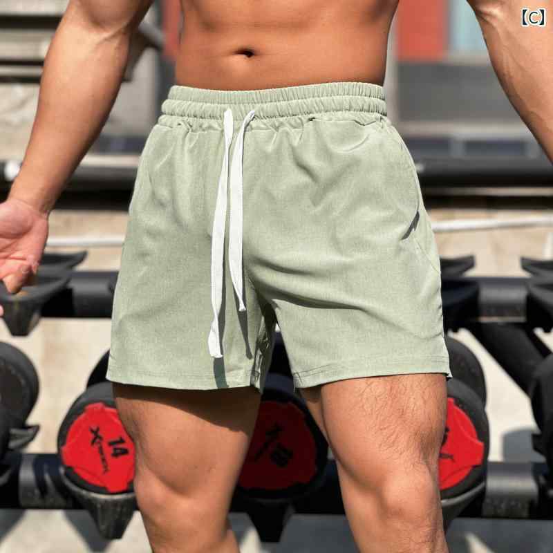 ー スポーツ フィットネスショーツ 七分 パンツ カジュアル ランニング 速乾 スポーツ 通気性 快適 ストレッチ スクワット