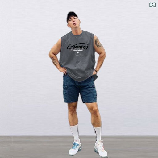 メンズ ベスト スポーツ ノースリーブ フィットネス Tシャツ ラウンドネック コットン チョッキ カジュアル トップスス メンズ ベスト スポーツ ノースリーブ フィットネス Tシャツ ラウンドネック コットン チョッキ カジュアル トップスス