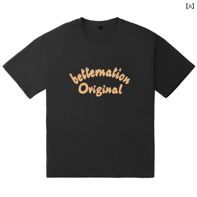 メンズ ラウンドネック Tシャツ フィットネス 半袖 夏 アメリカン ハーフスリーブ