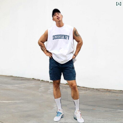 メンズ ノースリーブ Tシャツ スウェット ベスト カジュアル ラウンドネック チョッキ スポーツ トップスス 夏 メンズ ノースリーブ Tシャツ スウェット ベスト カジュアル ラウンドネック チョッキ スポーツ トップスス 夏