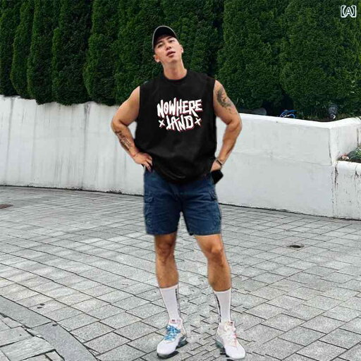 メンズ ベスト フィットネス ノースリーブ シャツ スポーツ チョッキ カジュアル トップスス 夏 アメリカン メンズ ベスト フィットネス ノースリーブ シャツ スポーツ チョッキ カジュアル トップスス 夏 アメリカン