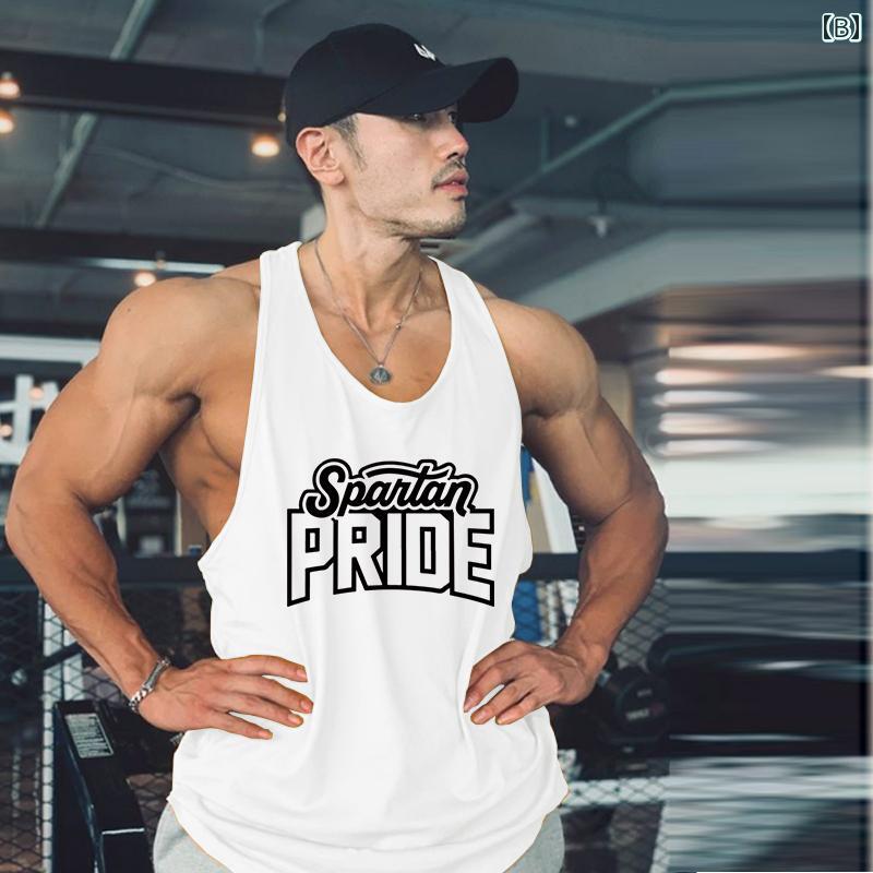 メンズ I字型 トレーニング フィットネス 速乾 ベスト スポーツ ノースリーブ Tシャツ アメリカン 夏