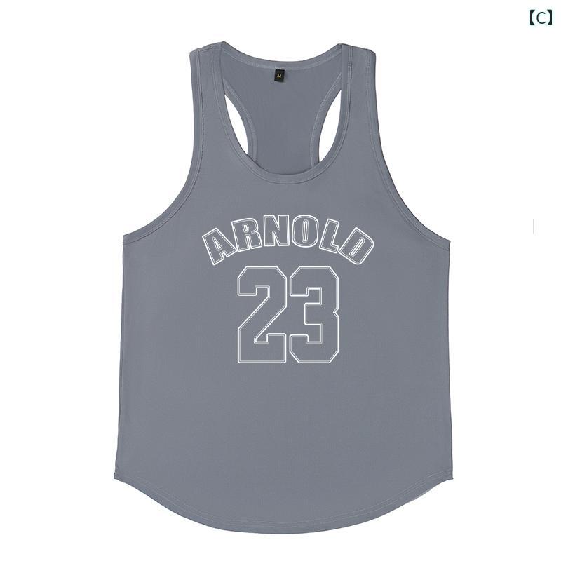 メンズ 高 ストレッチ I字 トレーニング フィットネス 速乾 ベスト ジム 筋力 増強 夏 スポーツ