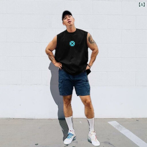 メンズ シンプル ラウンドネック ベスト ノースリーブ Tシャツ コットン ィ スポーツ トレーニング フィットネス ベスト メンズ シンプル ラウンドネック ベスト ノースリーブ Tシャツ コットン ィ スポーツ トレーニング フィットネス ベスト