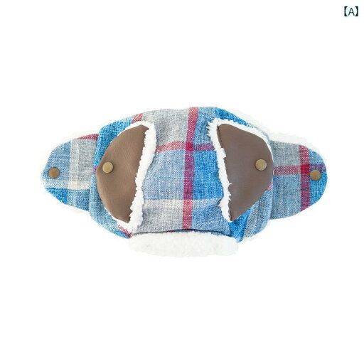 フ軽量 涼しいキャップ パイロット 帽子 スカーフ 防寒 ペット品 犬 秋冬 ブルー レッド 暖かい チェック フ軽量 涼しいキャップ パイロット 帽子 スカーフ 防寒 ペット品 犬 秋冬 ブルー レッド 暖かい チェック