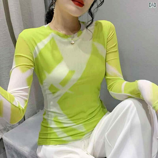 レディース トップス カジュアル おしゃれ プリント メッシュ ボトム シャツ 秋に フィット 長袖 Tシャツ スリム ストレッチ インナー アウターウェア 風 レディース トップス カジュアル おしゃれ プリント メッシュ ボトム シャツ 秋に フィット 長袖 Tシャツ スリム ストレッチ インナー アウターウェア 風