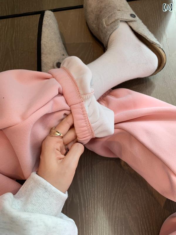 レディース ズボン カジュアル パンツ スポーツストレッチ ウエスト 巾着 秋 ズボン