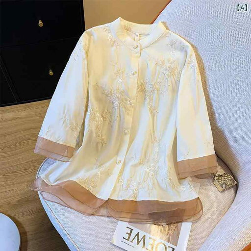 レディース ファッション おしゃれ 上品 きれいめ 婦人服 コットンリネン トップス リネンシャツ レトロ 七分袖 頑丈 刺繍 シャツ レディース ファッション おしゃれ 上品 きれいめ 婦人服 コットンリネン トップス リネンシャツ レトロ 七分袖 頑丈 刺繍 シャツ