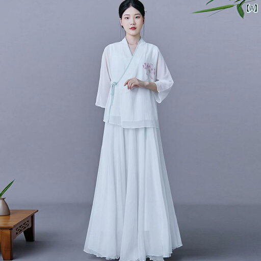 チャイナ風 レディース ファッション セットアップ おしゃれ 上品 瞑想 茶道 レトロ 漢服 唐 茶 衣装 夏 チャイナ風 レディース ファッション セットアップ おしゃれ 上品 瞑想 茶道 レトロ 漢服 唐 茶 衣装 夏