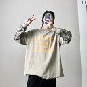 メンズ トップス カジュアル ファッション おしゃれ アメリカ トレンディ レトロ フェイク セットアップ 迷彩 ステッチ スウェットシャツ ラウンドネック ボトムス