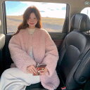 アウター レディース カジュアル おしゃれ 普段使い ピンク ウール コート 冬 韓国 穏やか トップス