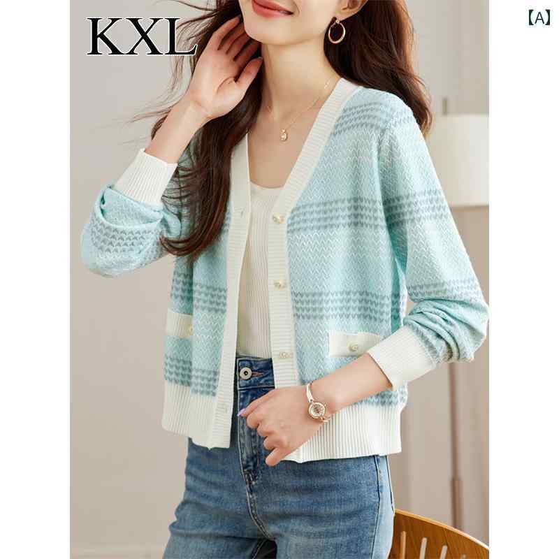 トップス レディース おしゃれ カジュアル 春秋 ショート ニット セーター カーディガンジャケット 見栄え セーター アウター レイヤー