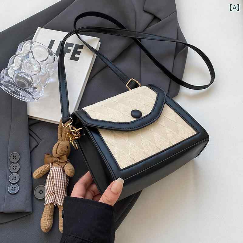 レディース バッグ おしゃれ 初秋 トレンディ ファッション クロス ボディ 質感 シングル ショルダー 小さめ 正方形