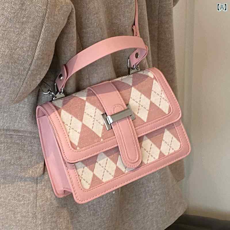 レディース バック おしゃれ 普段使い 秋冬 ショルダー クロス ボディ イン ファッション レトロ ハンド