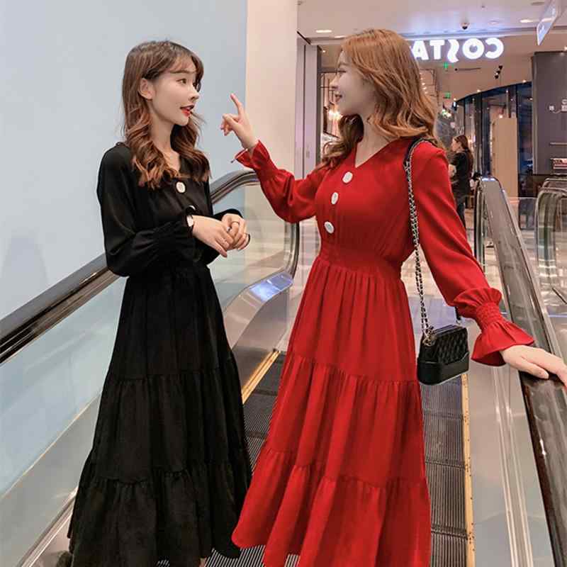 ワンピース レディース 上品 カジュアル デート おしゃれ ぽっちゃり 大きめサイズ 秋 ドレス ウエスト ロング ドレス
