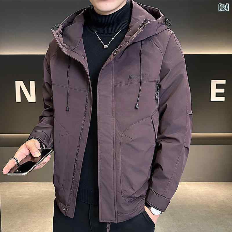 アウター メンズ カジュアル おしゃれ フード コットンジャケット 秋冬 ジャケット 厚手 キルティング 冬 ジャケット
